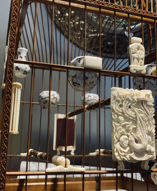 Lồng Chim Mái Vòm A Hoa - Tích Đỏ Đen