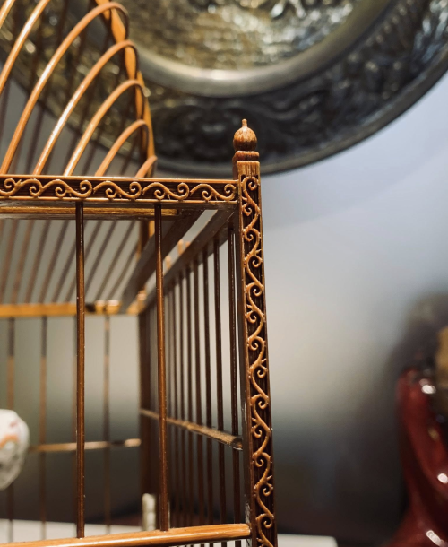 Lồng Chim Mái Vòm A Hoa - Tích Đỏ Đen