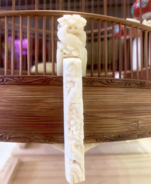 Lồng Tre Chất Liệu Xương - Tích Chim Hoa