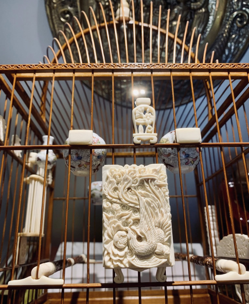 Lồng Chim Mái Vòm A Hoa - Tích Đỏ Đen