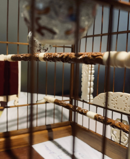 Lồng Chim Mái Vòm A Hoa - Tích Đỏ Đen