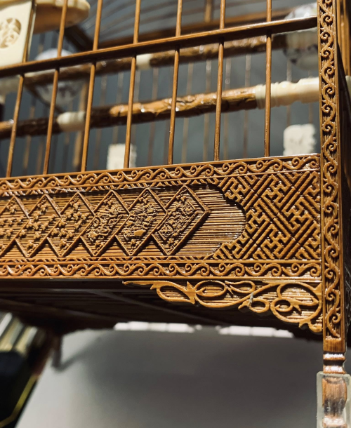 Lồng Chim Mái Vòm A Hoa - Tích Đỏ Đen