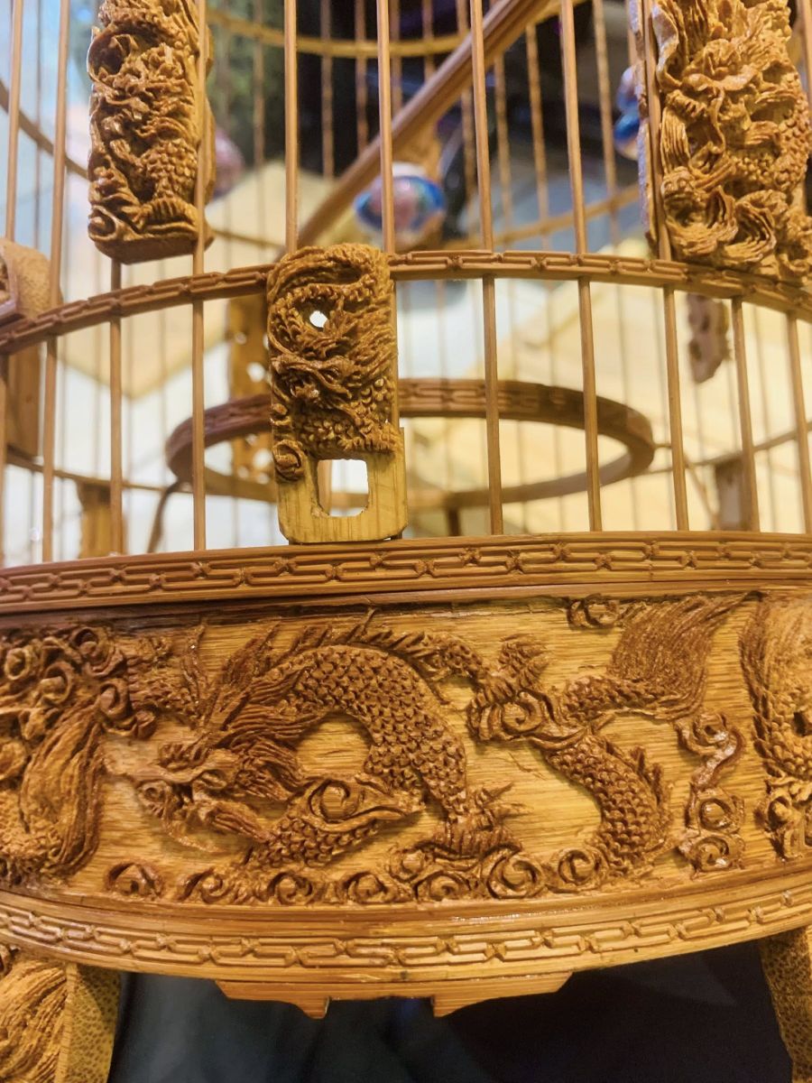 lồng chim trang trí sân vườn